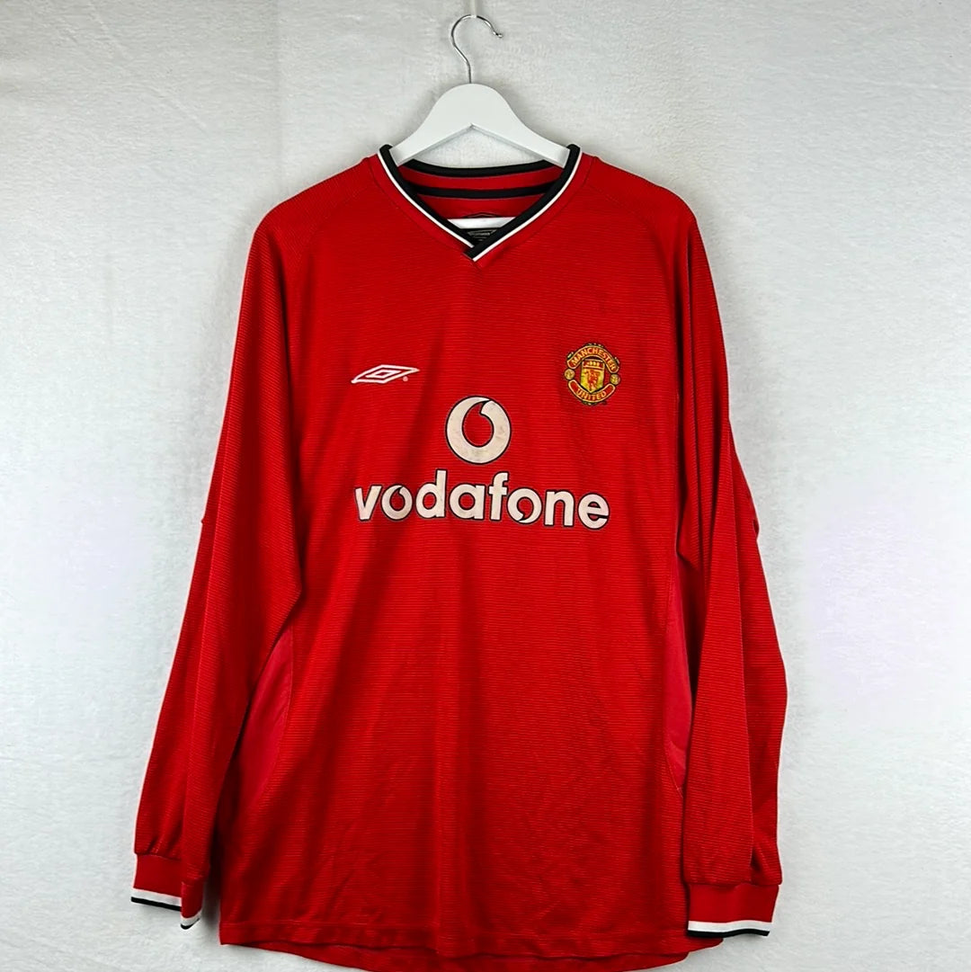 Manchester United 2000/01 Long Sleeve Home Shirt