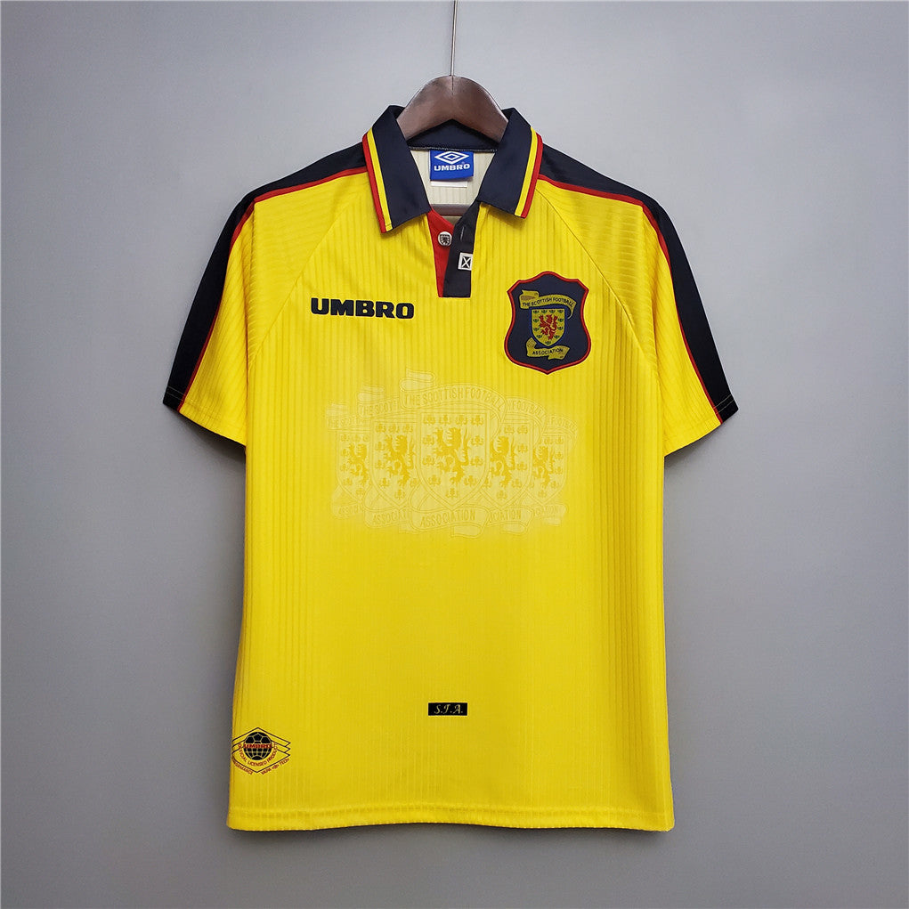 Scotland 1996/98 Yellow Away Shirt