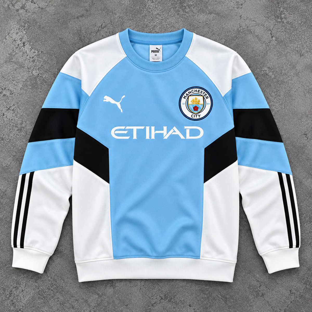 Manchester City Jumper (White and Blue)