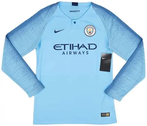 Manchester City 2018/19 Long Sleeve Home Shirt