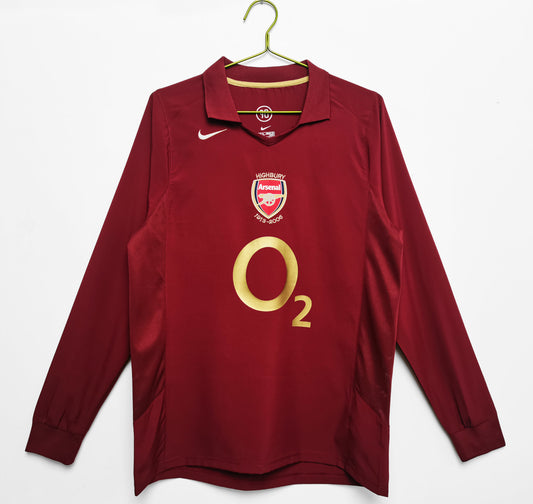 Arsenal 2005/06 Long Sleeve Home Shirt