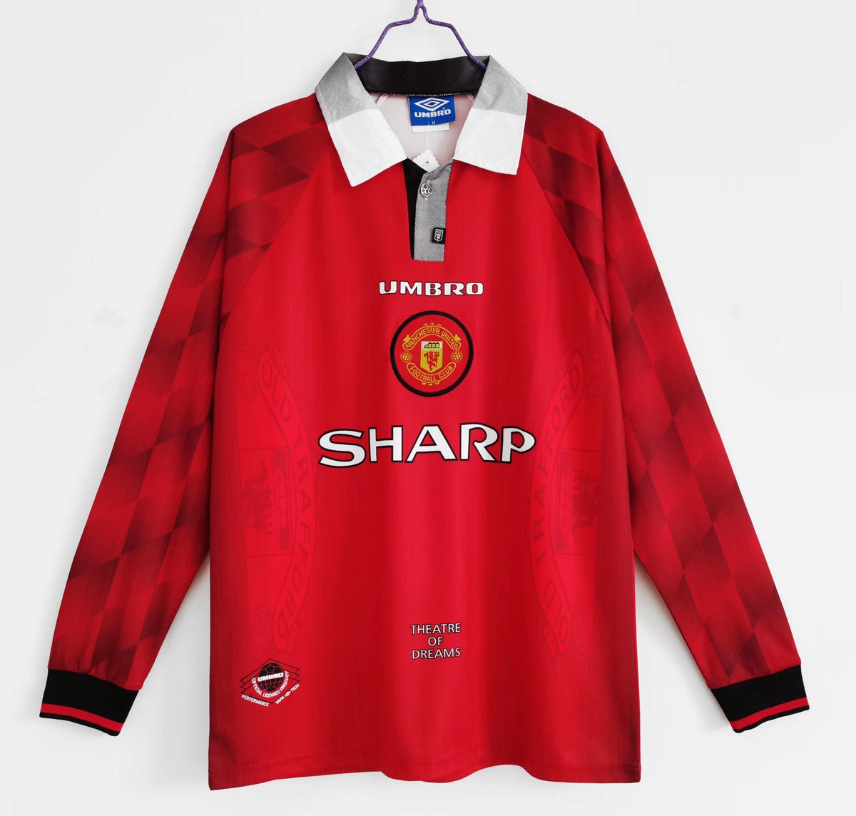 Manchester United 1996/98 Long Sleeve Home Shirt