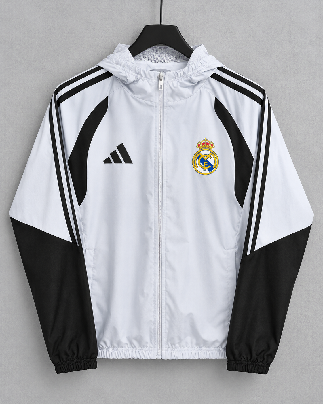 Real Madrid Windbreaker (Black And White)