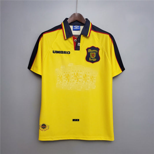 Scotland 1996/98 Yellow Away Shirt