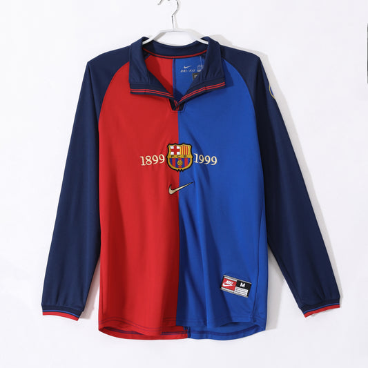 Barcelona 1999/00 Long Sleeve Home Shirt