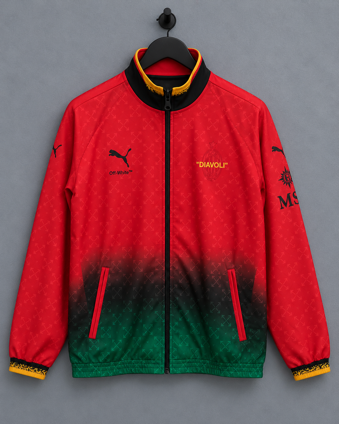 AC Milan x Off-White Reversible Windbreaker