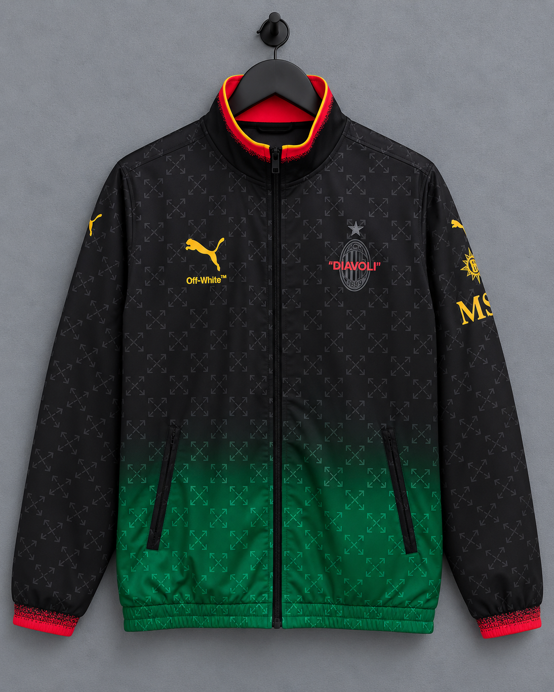AC Milan x Off-White Reversible Windbreaker