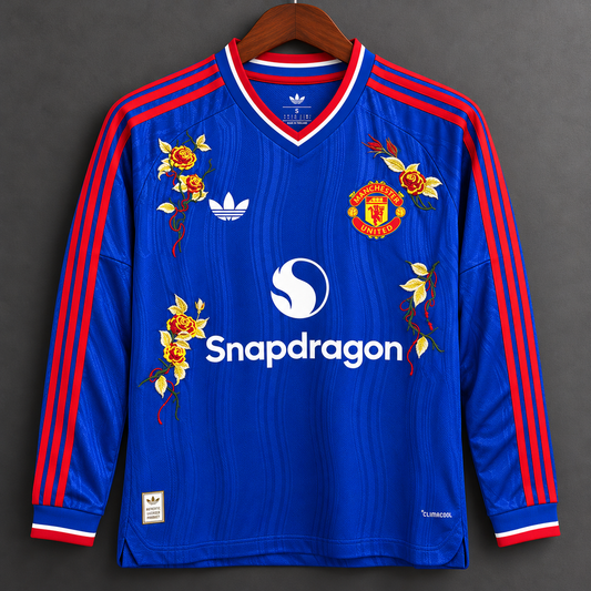 Manchester United 2026/27 Away Long Sleeve Shirt (Floral Embroidery)