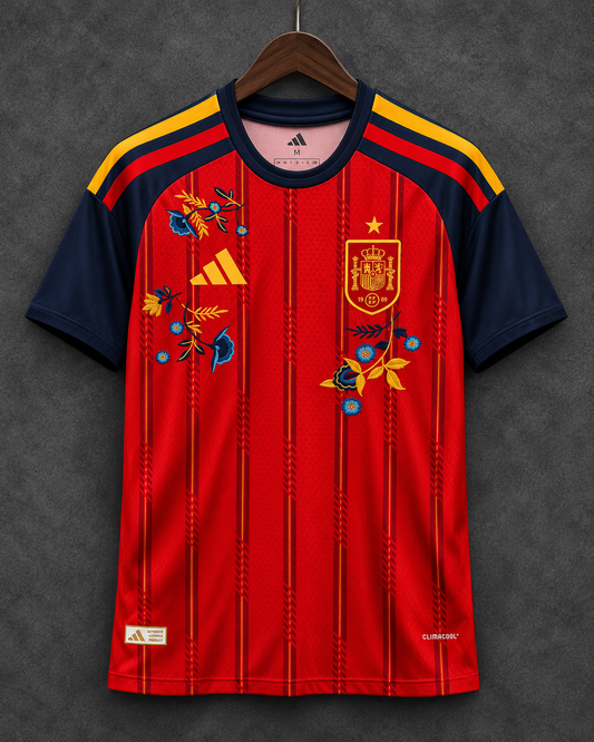 Spain 2026 Home Shirt (Floral Embroidery)