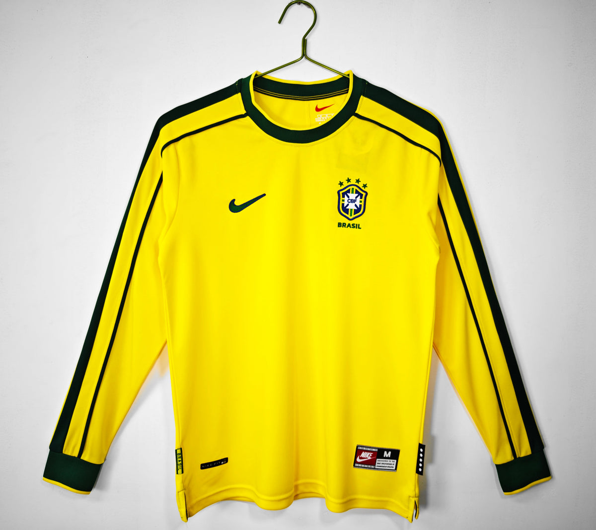 Brazil 1998 Long Sleeve Home Shirt